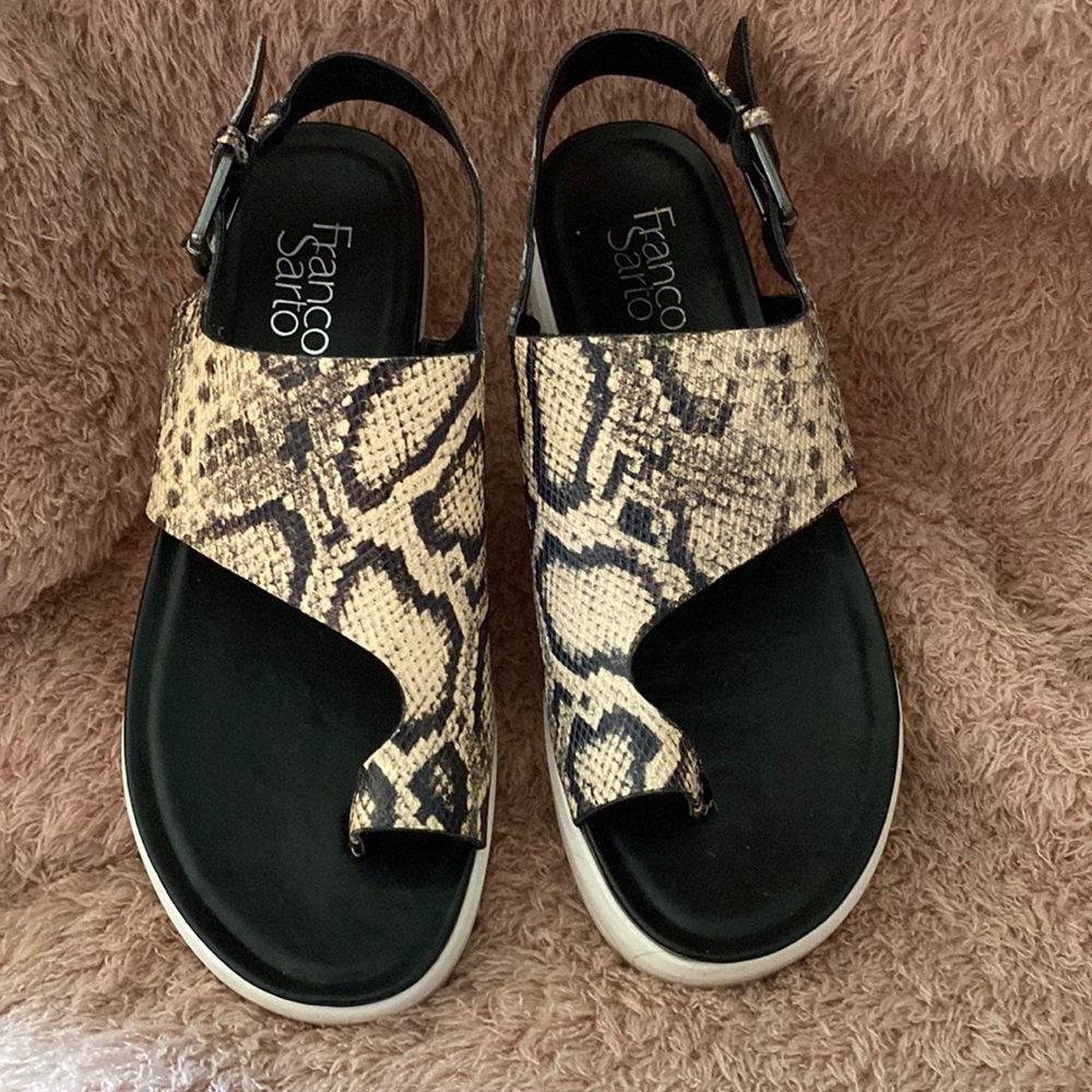 Franco Sarta Snake Print Sandels